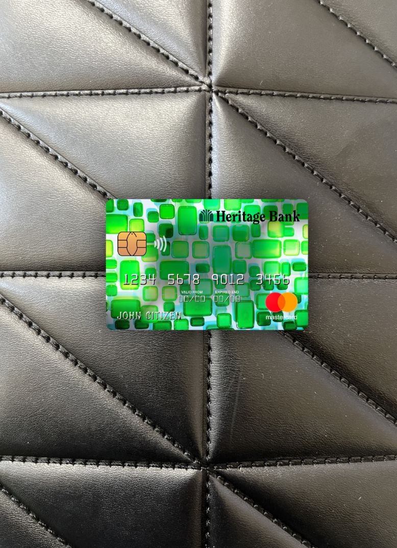 Download USA Heritage bank mastercard photolook front Photoshop template